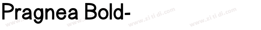 Pragnea Bold字体转换